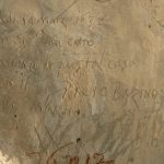 Sala dalla volta ad ombrello. Iscrizione dedica ad Alba Besta.