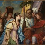Stüa verde. Dettaglio quadro Ester e Assuero.