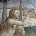 Sala della Creazione. Decorazione della volta creazione di Adamo ed Eva, particolare