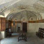 Sala da pranzo. Vista da E