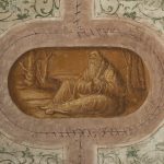 Sala romana. Affresco parete est Allegoria.